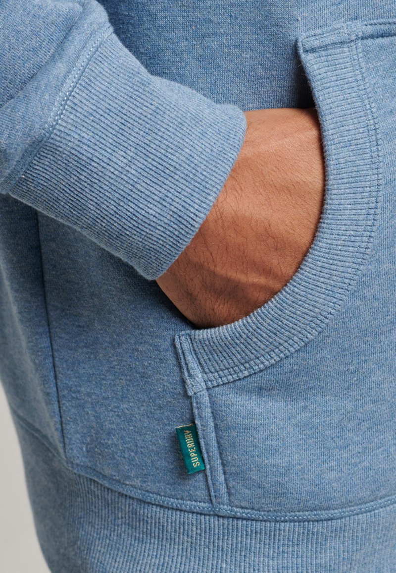 Superdry Sweatjacke - bluestone marl/hellblau - Zalando.de