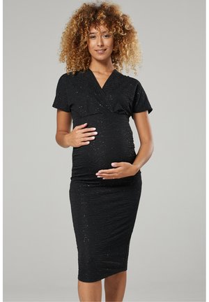 WITH BREASTFEEEDING ACCESS - Rochie cocktail/Rochie petrecere - black