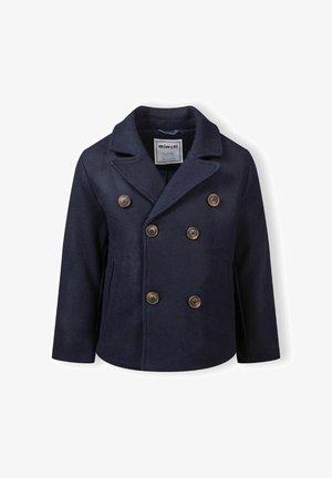 DOUBLE-BREASTED WITH LAPEL - Abrigo corto - navy