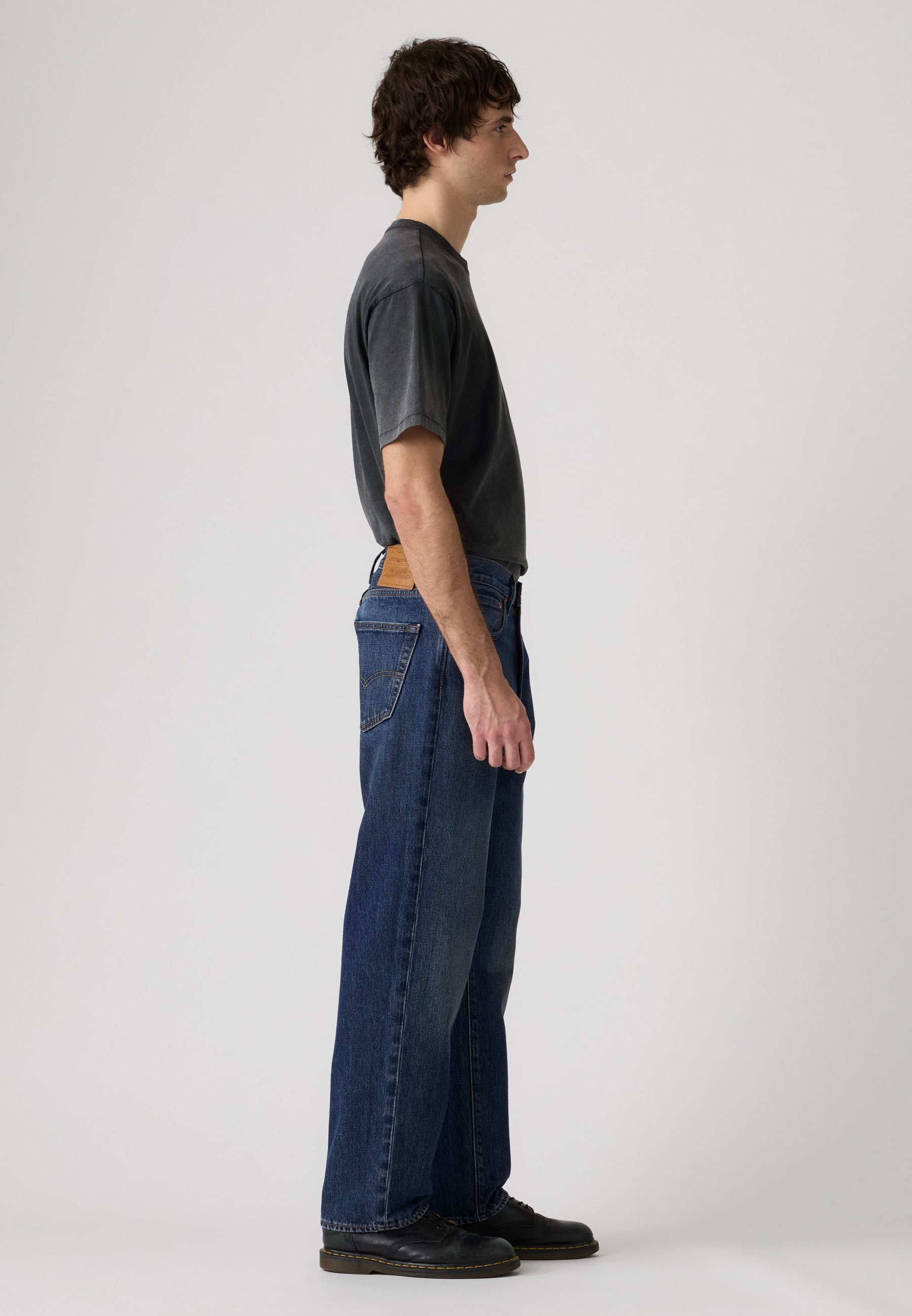週末sale 新品★UND HARD DAMAGE LOOSE DENIM Levi's® 568® STAY LOOSE - Loose Jeans - hard rain/dark-blue denim