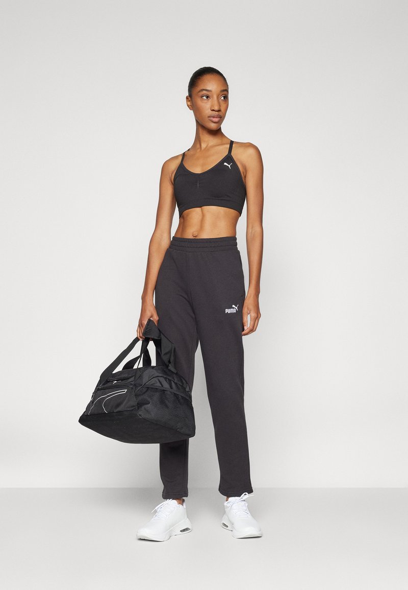 Puma ESS SMALL NO. 1 LOGO TR OP - Teplákové kalhoty - black