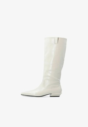 Bianco, KNEE-HIGH BOOTS BIAVIVIENNE POINTED - Bottes - offwhitecroco