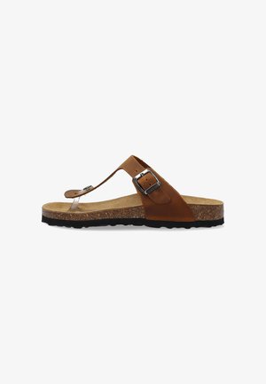 VENEZIA, SLIPPERS - T-bar sandals - brown
