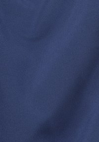 Navy blue fabric with a smooth, slightly shiny finish, featuring a subtle ribbed texture and consistent color throughout.