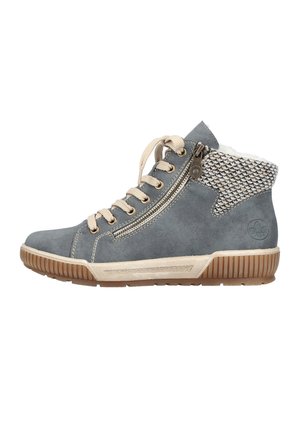 Rieker Bottines à lacets - jeans/schwarz-kiesel