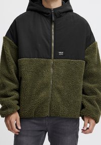 Solid Forro polar - evergreen