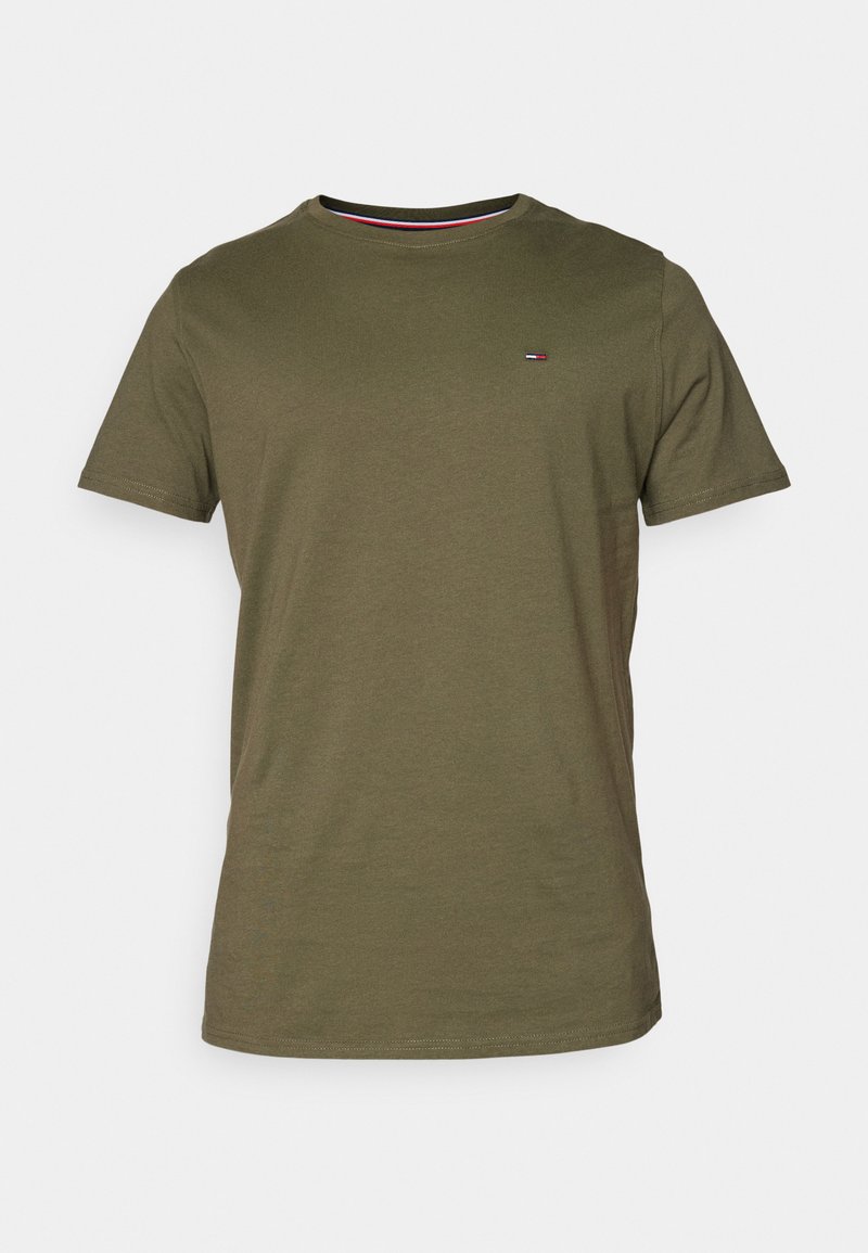 Tommy Jeans T-shirt basic donkergroen Tommy Jeans T-shirt basic donkergroen