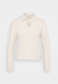 ONLGLORY LIFE - Svetr - pumice stone melange/white