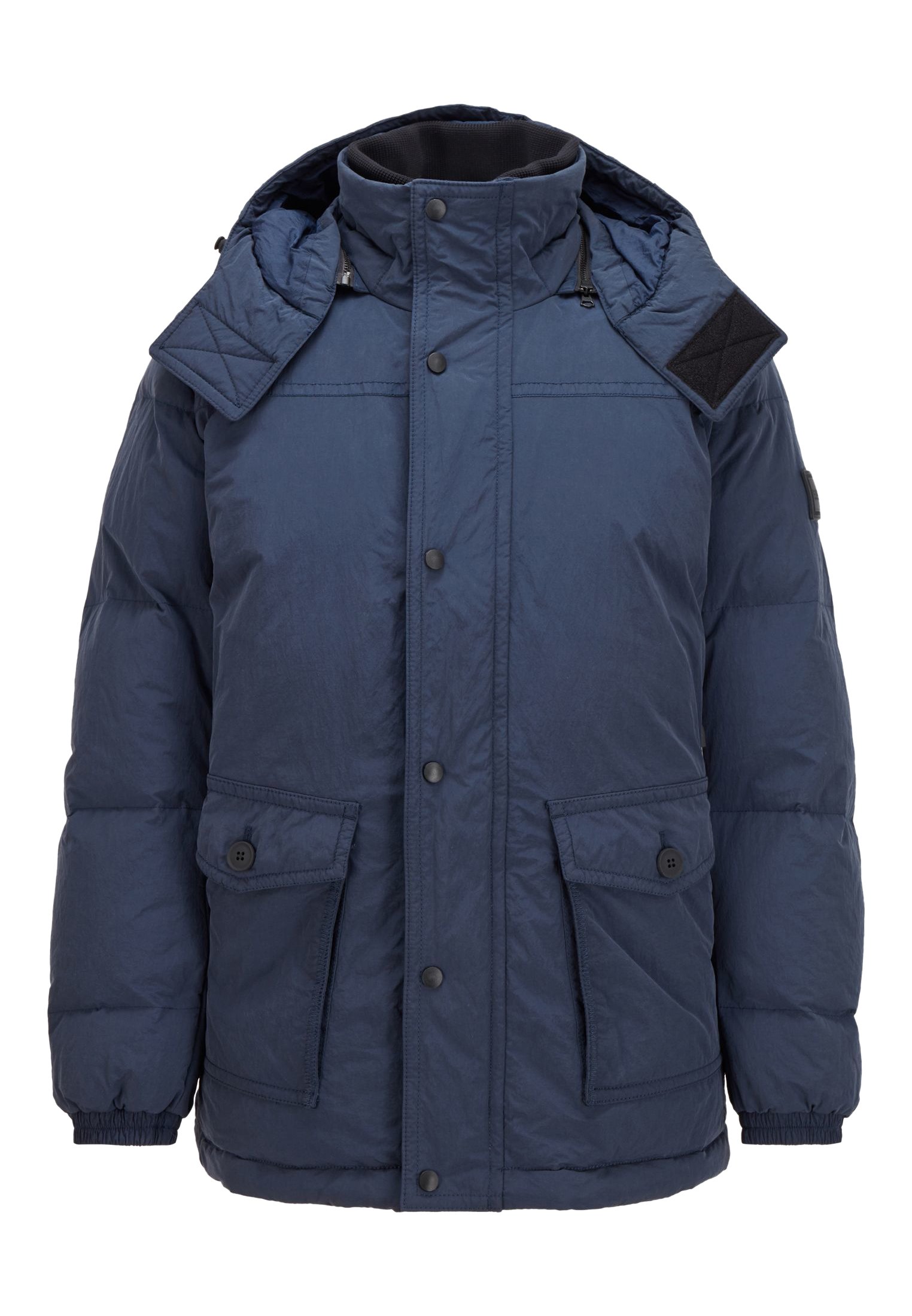 Gewatteerde jas dark blue Gewatteerde jas dark blue