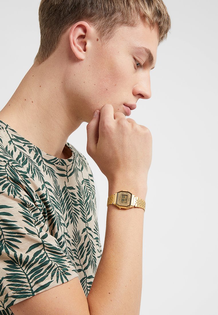 Casio Digital watch - gold-coloured - Zalando