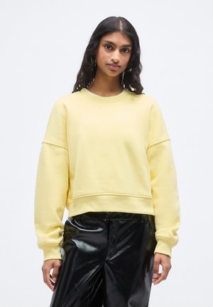 ONLBEST LIFE CREW NECK - Sweatshirt - lemon meringue