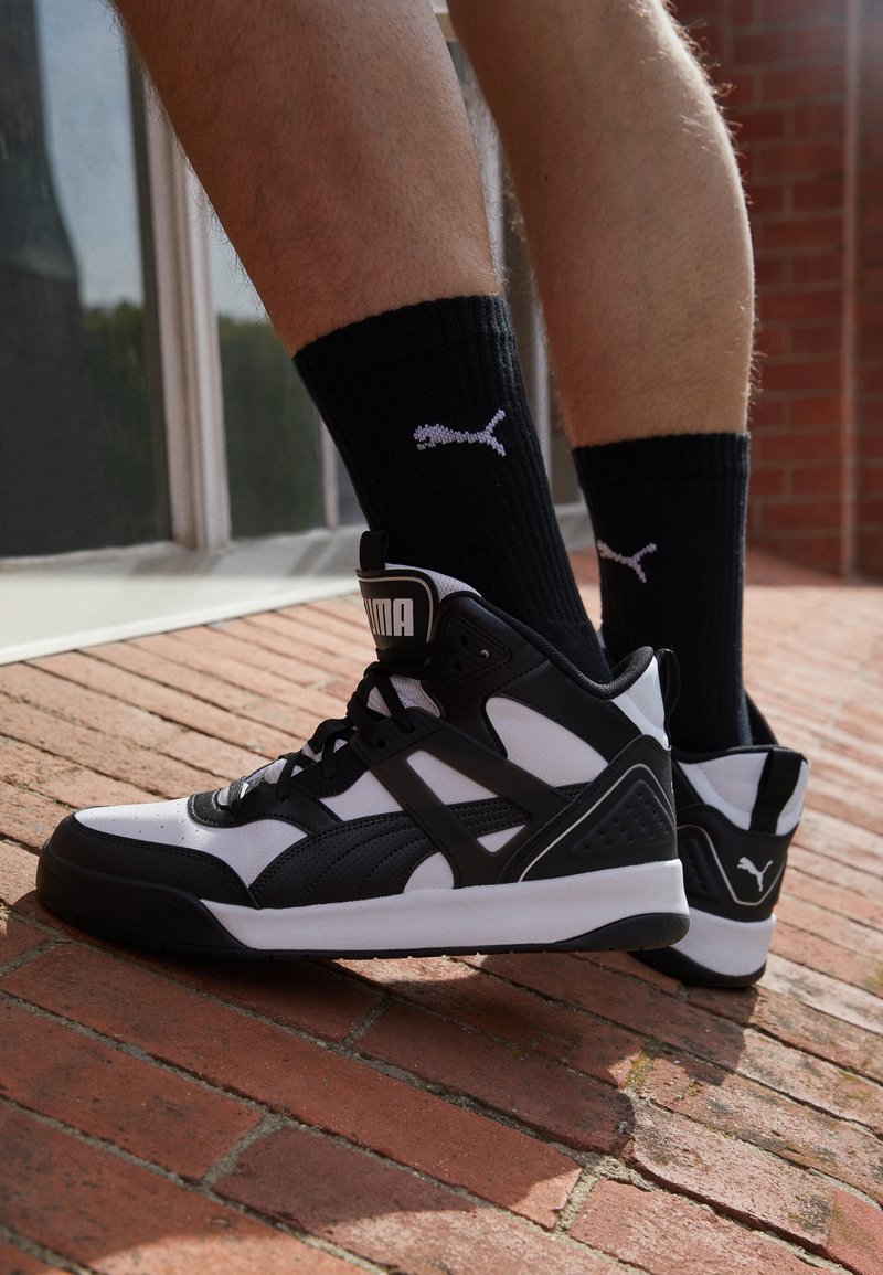 Puma BACKCOURT MID UNISEX - Zapatillas altas - white/black/blanco