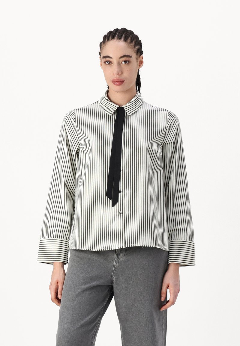 VILA VIKYNDA SHIRT - Gombos blúz - birch/black