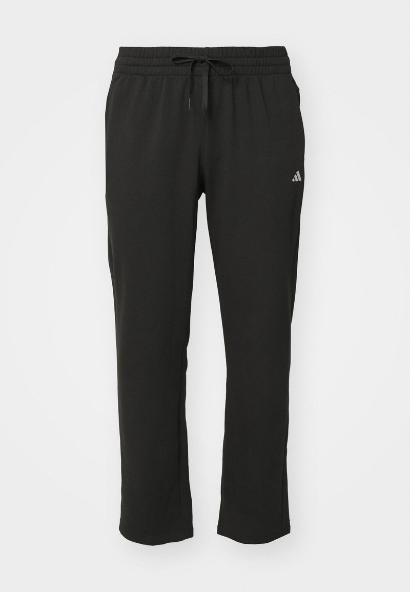 adidas Sportswear ESSENTIALS SMALL LOGO FEEL COZY OPEN HEM PANT INCLUSIVE - Calças de fato de treino - black