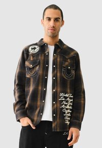 True Religion - KARO BIG T WESTERN - Hemd - caramel plaid Thumbnail-Bild 1