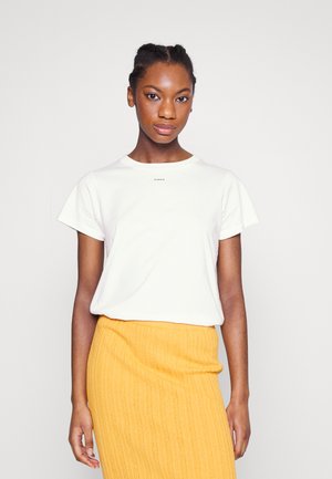 Pinko BASICO LOGO - T-shirt basique - bianco seta