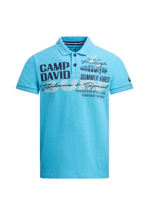Camp David, CAMP DAVID POLOSHIRT WINDSURFING KURZARMSHIRT MIT POLOKRAGEN - Poloshirt - hellblau