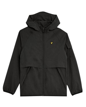 Lyle & Scott HOODED WINDBREAKER - Ūdensnecaurlaidīga jaka - jet black