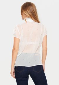 Saint Tropez LILJASZ CRINKLE SS - Camicia - zephyr green hearts