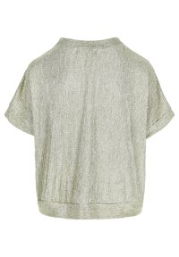 LolaLiza METALLIC RIBBED T-SHIRT - Pamata T-krekls - gold