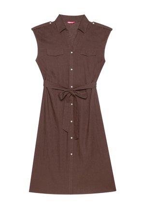 Yamamay, Vestido camisero - chocolate plain