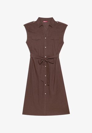 Yamamay, Vestido camisero - chocolate plain