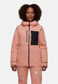 Mammut STONEY HS HOODED JACKET WOMEN SKIJACKET - Hardshelljacke - quartz dust-black