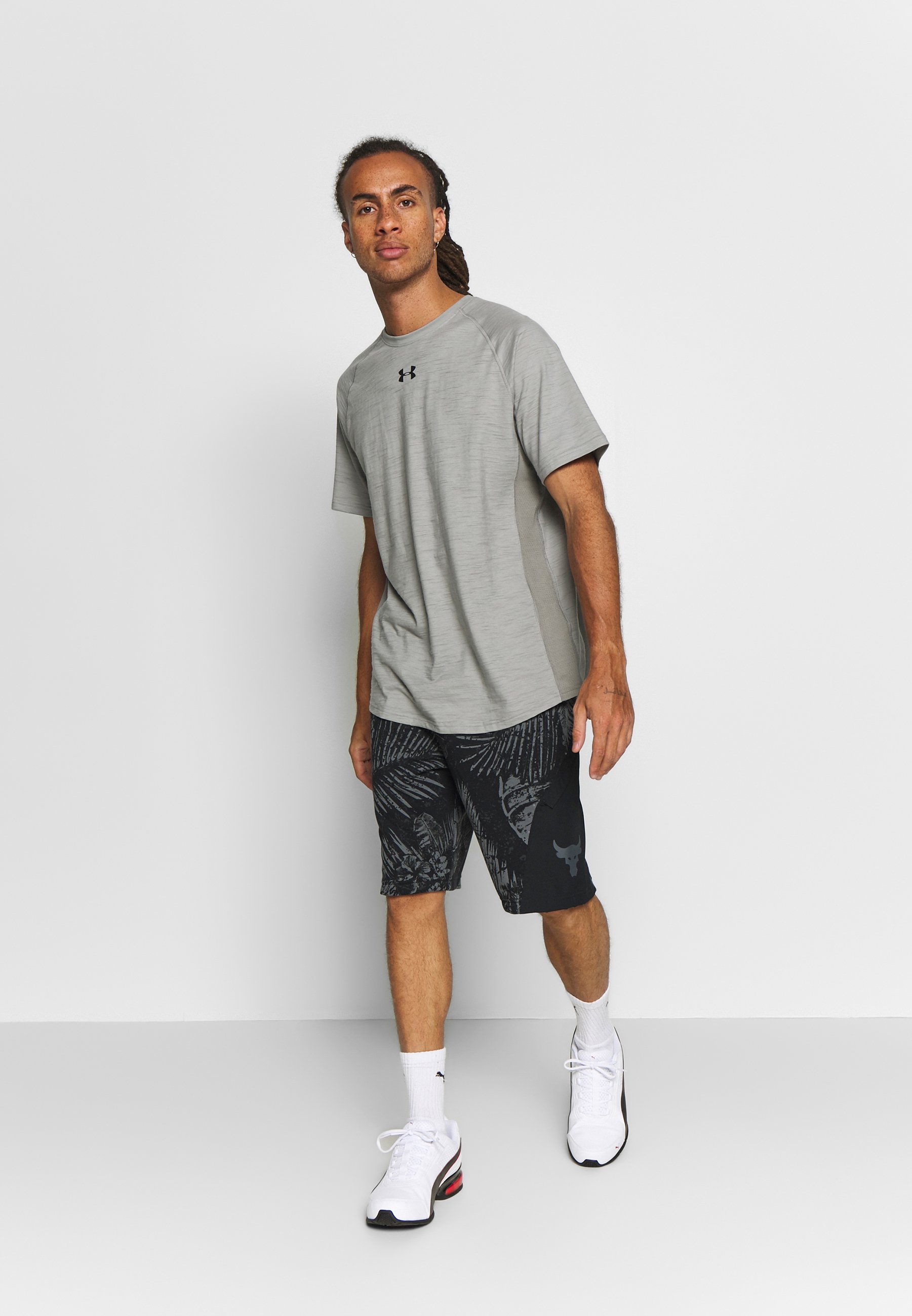 men's project rock terry printed shorts