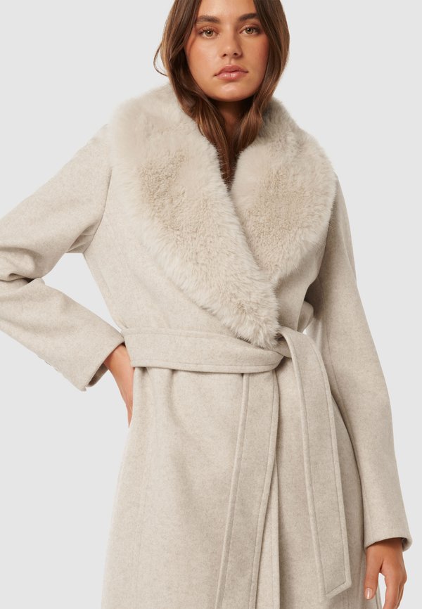MONICA WRAP COAT - Classic coat - mink marle2