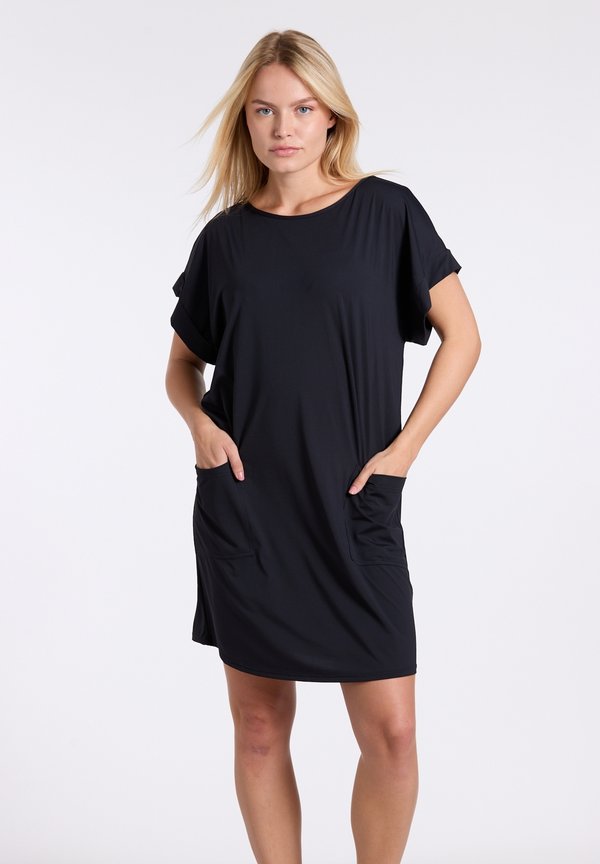 MINI UNICOLOR - Jerseykleid - schwarz