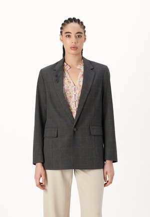 CHECK BLAZER  - Blazer - grey asphalt