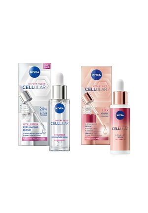 CELLULAR EXPERT FILLER HYALURON REPLUMPING SERUM + CELLULAR EXPERT LIFT 3-ZONEN LIFT SERUM - Serum - transparent