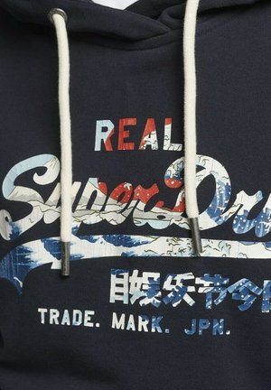 Superdry & Co VINTAGE VL NARRATIVA  - Jersey con capucha - blue