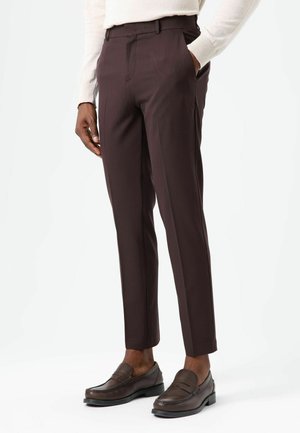 HIGH WAIST - Pantalon de costume - brown