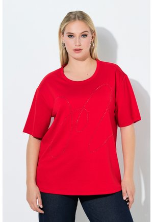 RHINESTONED SHORT SLEEVE - T-Shirt print - lychee