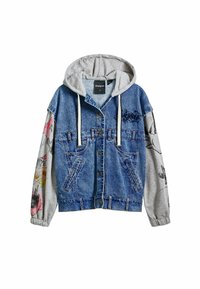 Veste Bomber Femme Desigual Bleu - Réf 17WWEWD0 - Jean Et Polyuréthane - Neuf Avec étiquettes