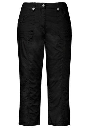 Ulla Popken 7/8 RETROUSSABLE POCHES - Pantalon classique - black