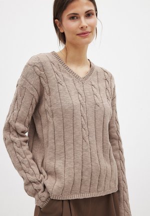 CABLE - Trui - beige
