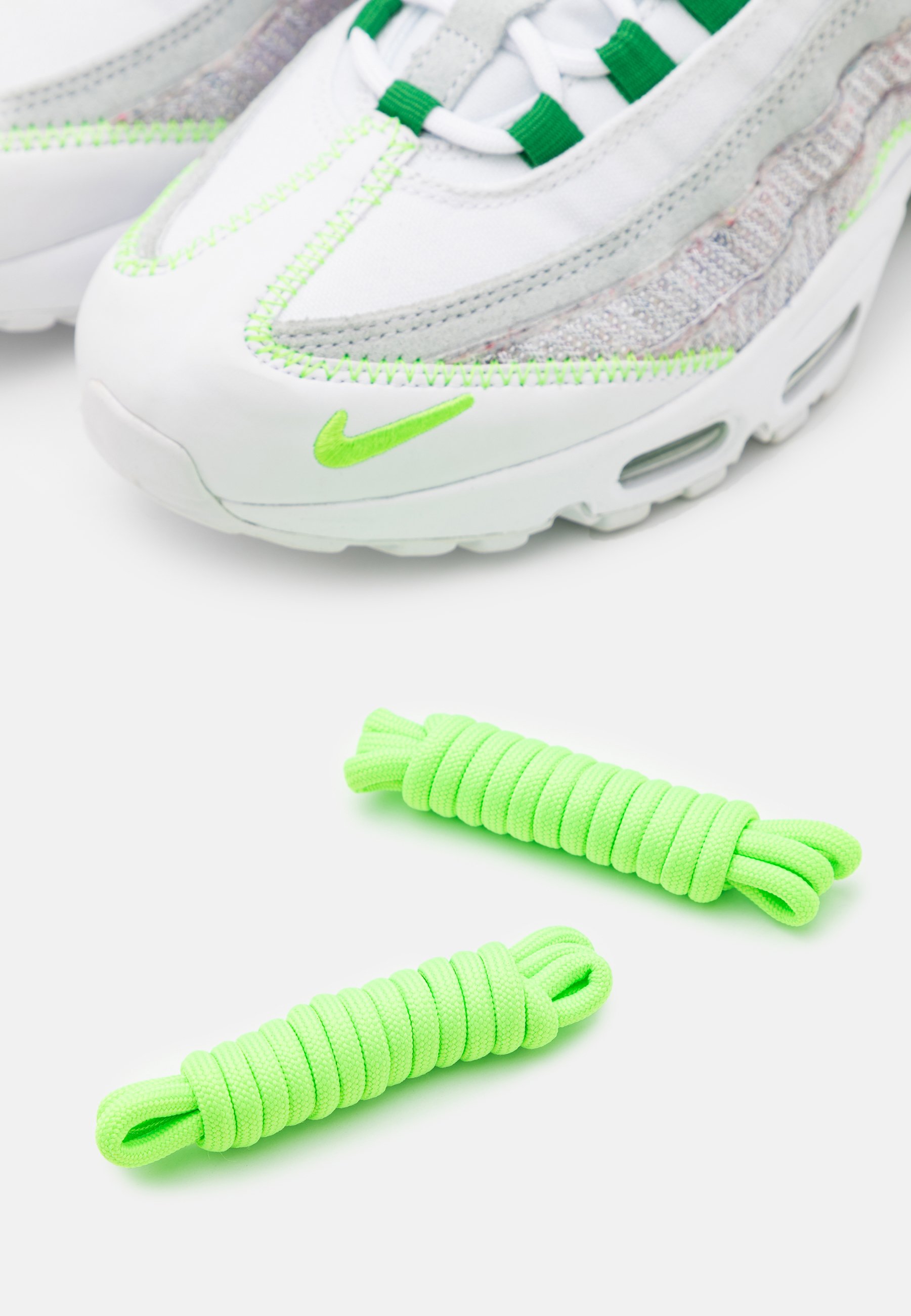 Nike Sportswear AIR MAX 95 UNISEX - Baskets basses - white/classic  green/electric green/blanc - ZALANDO.FR