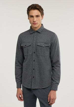 Trussardi, CAMICIA IN FLANELLA CON TASCHE (ITALIAN SIZE) - Shirt - grigio