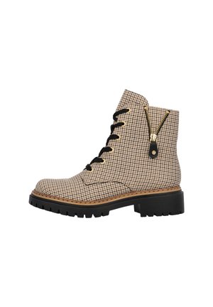 Bottines à lacets - beige
