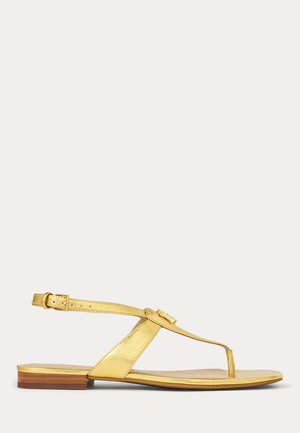EVERLEY METALLIC NAPPA LEATHER SANDAL - T-bar sandals - modern gold
