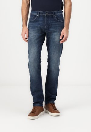 JOSH - Straight leg jeans - used dark stone blue denim