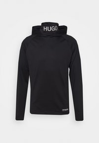 HUGO Felpa con cappuccio - black