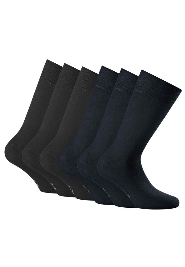 UNISEX 6ER PACK KURZ EINFARBIG - Socks - schwarz marine