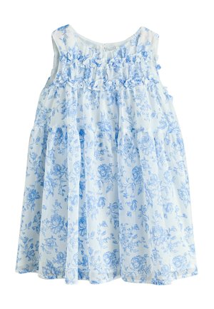 REGULAR FIT - FLORAL RUFFLE  - Robe de soirée - blue