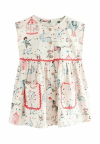 Next REGULAR FIT - BUTTON THROUGH - Hverdagskjole - ecru cream circus
