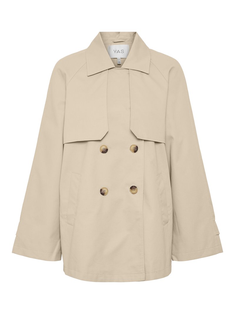 YAS Trenchcoat zandkleur