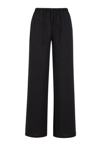 STRUCTURED WIDE - Hlače - black
