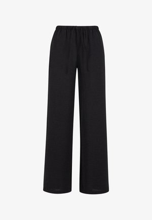 Urban Classics STRUCTURED WIDE - Nadrágok - black